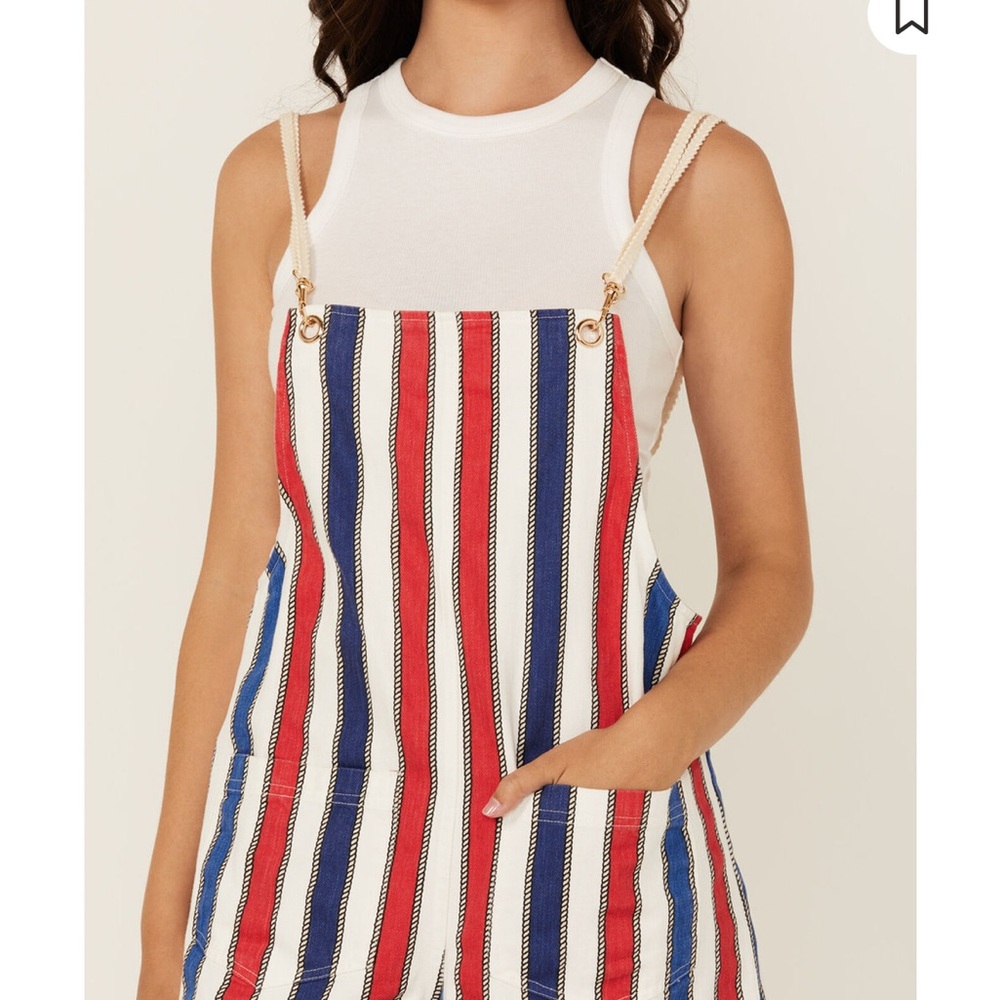 Show Me Your Mumu Red, White & Blue Romper